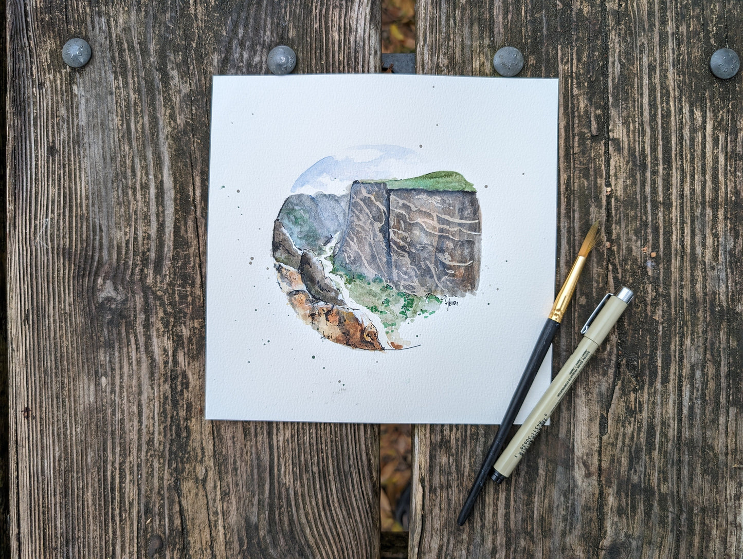 Black Canyon of the Gunnison National Park View 8x8 print