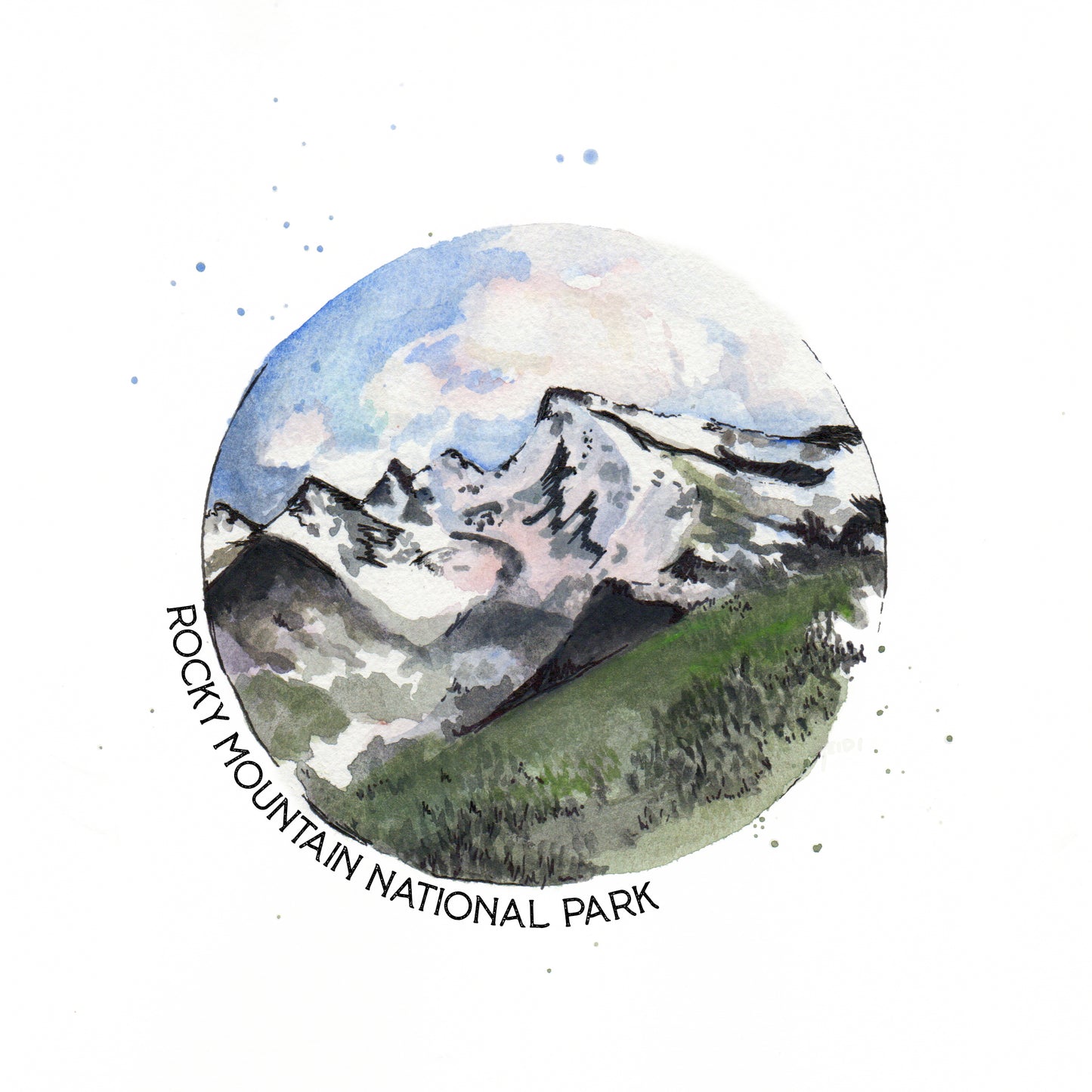 Rocky Mountain National Park 8x8 Print
