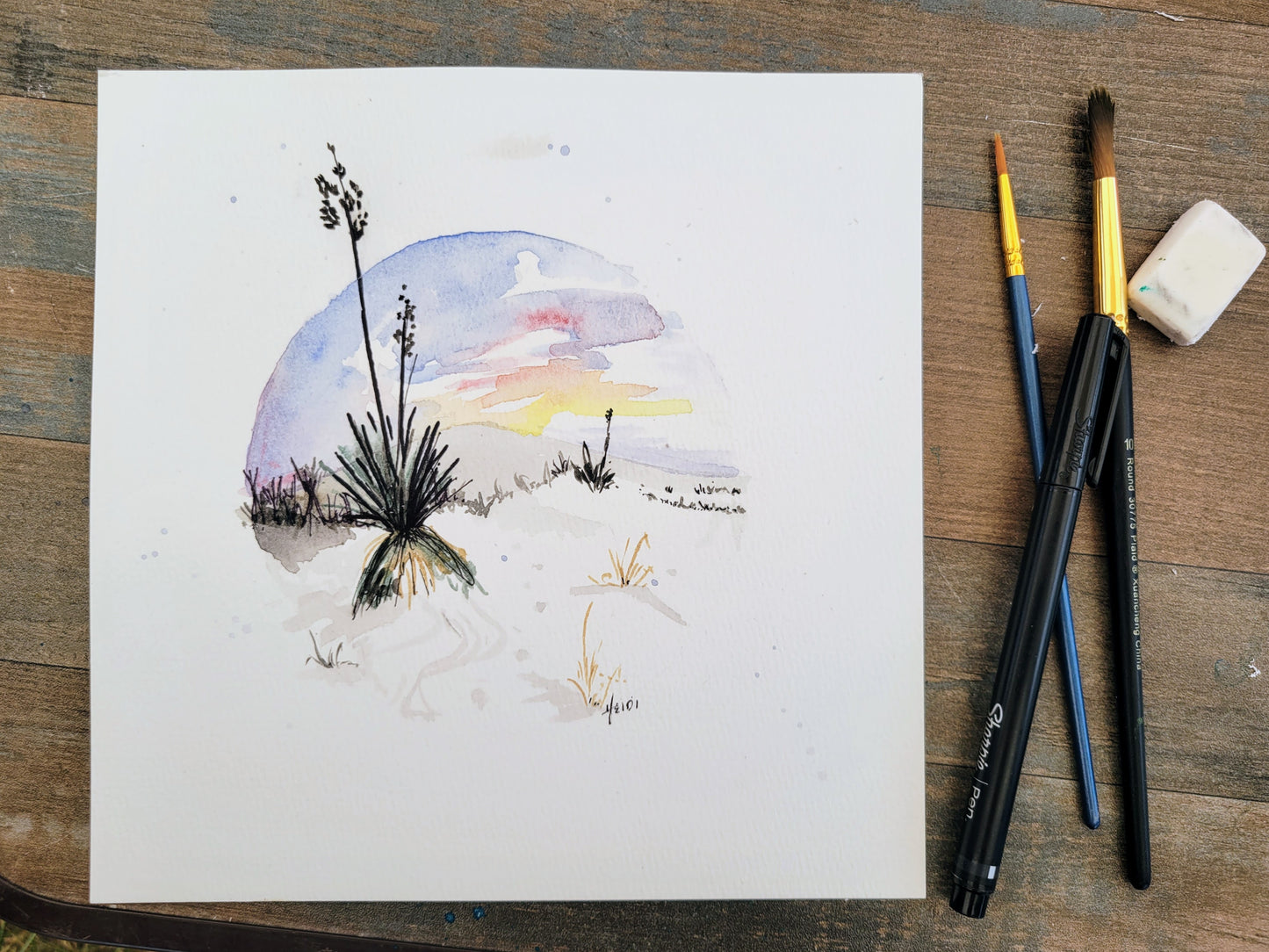 White Sands National Park 8 x 8 Print