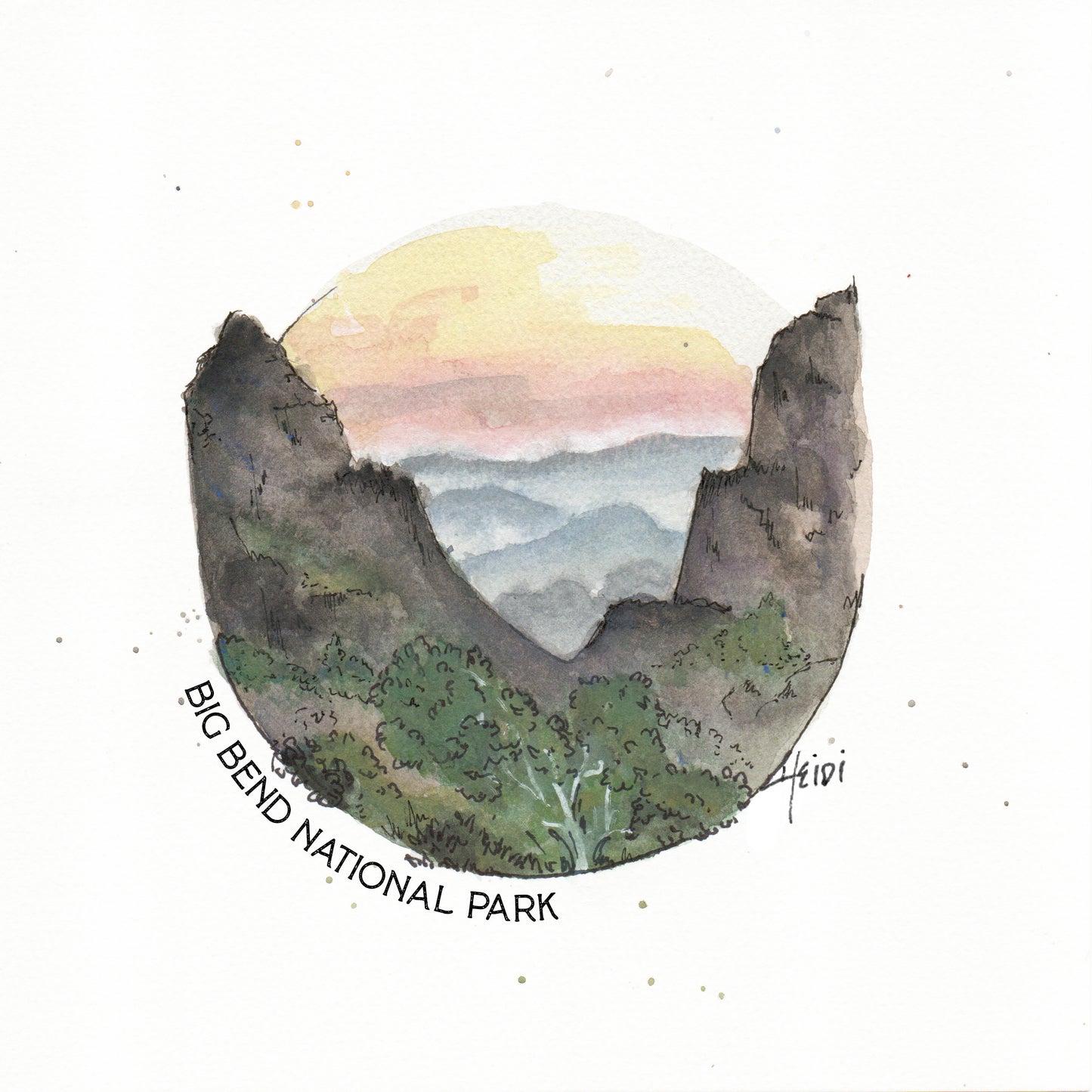 Big Bend National Park 8x8 print
