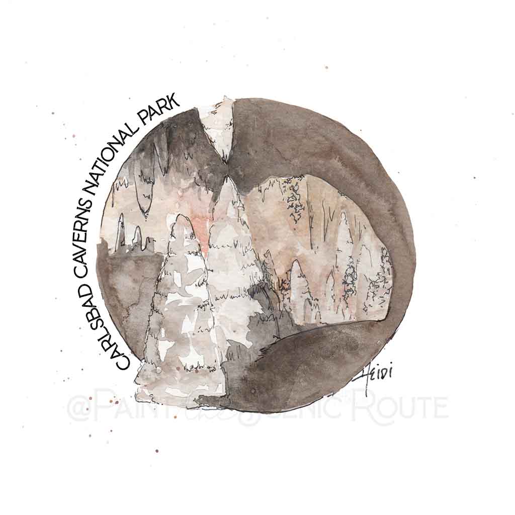 Carlsbad Caverns National Park 8x8 print