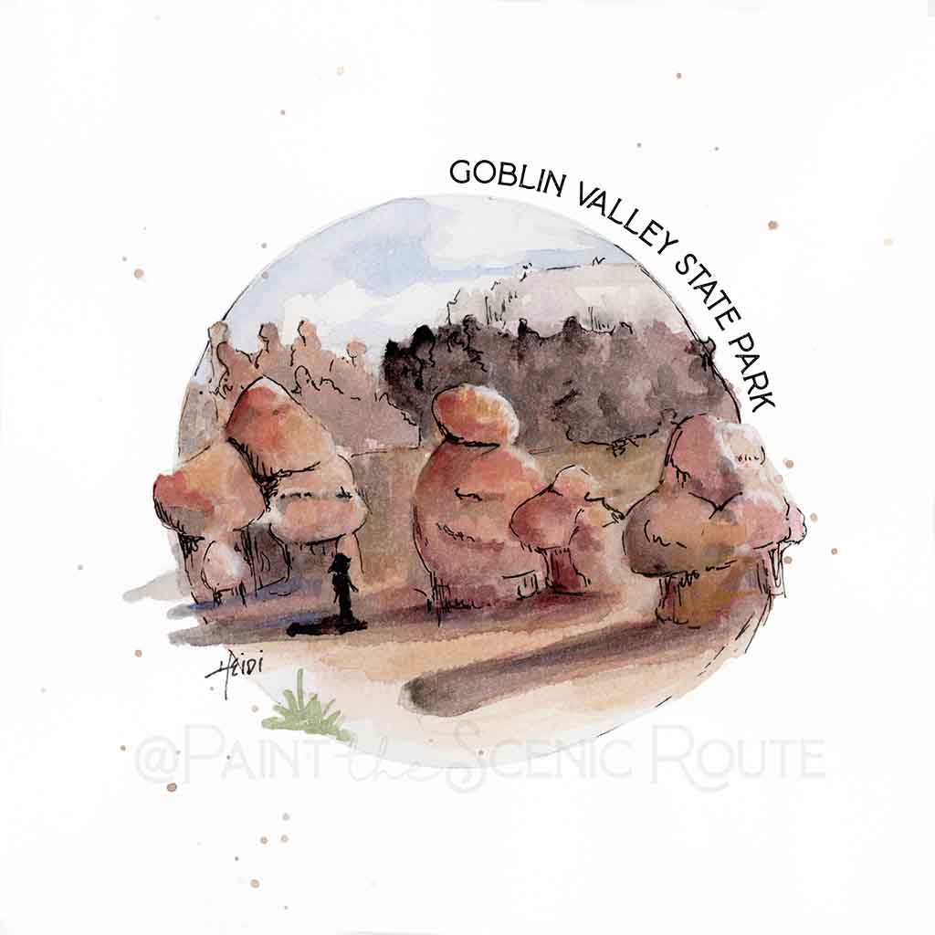 Goblin Valley Utah State Park 8 x 8 Print