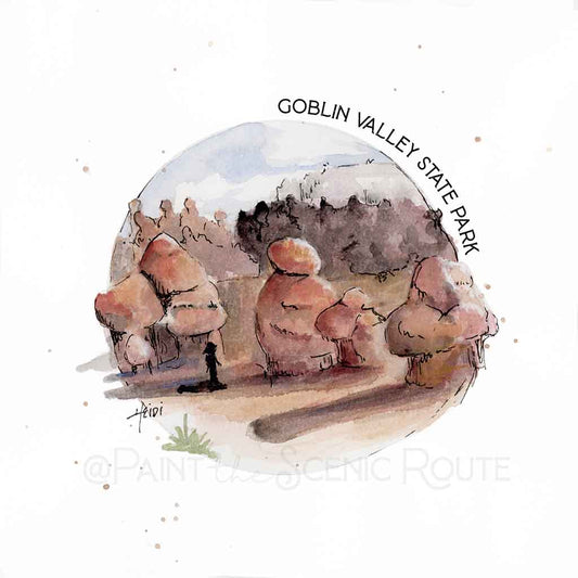 Goblin Valley Utah State Park 8 x 8 Print