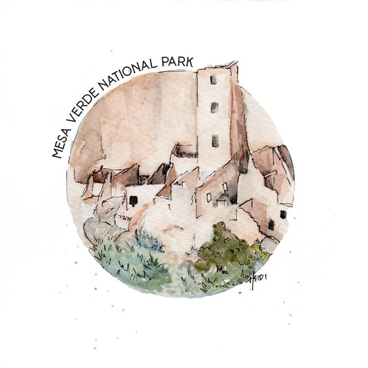 Mesa Verde National Park 8 x 8 Print