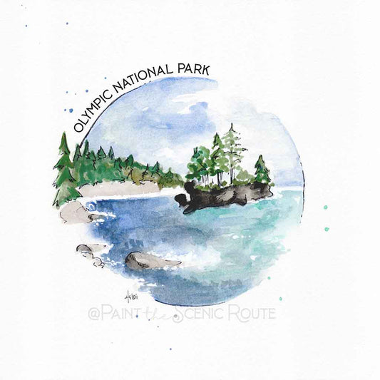 Olympic National Park 8x8 print